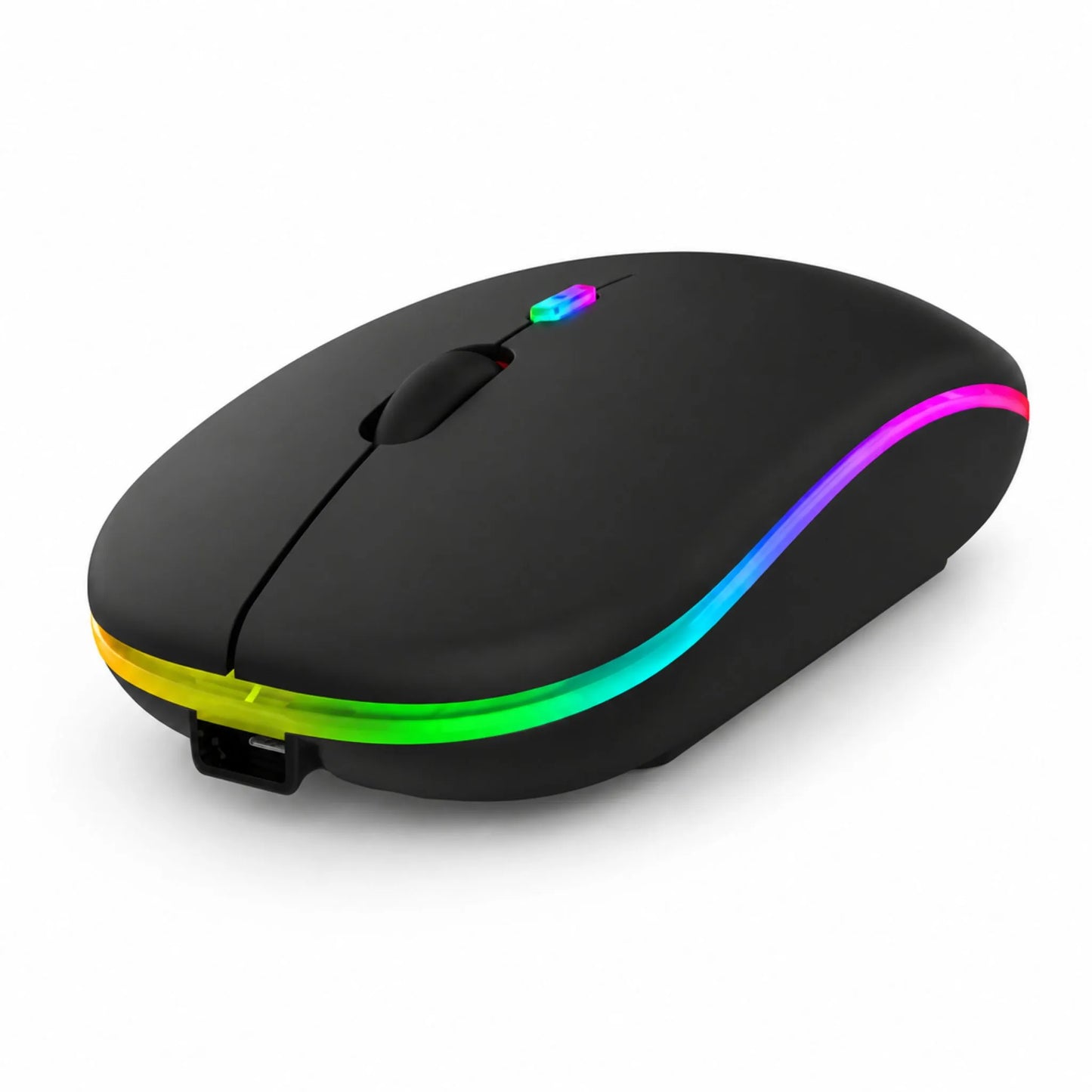 2.4GHz Wireless Optical Mouse β USB Rechargeable RGB Cordless Mouse for PCs & Laptops
