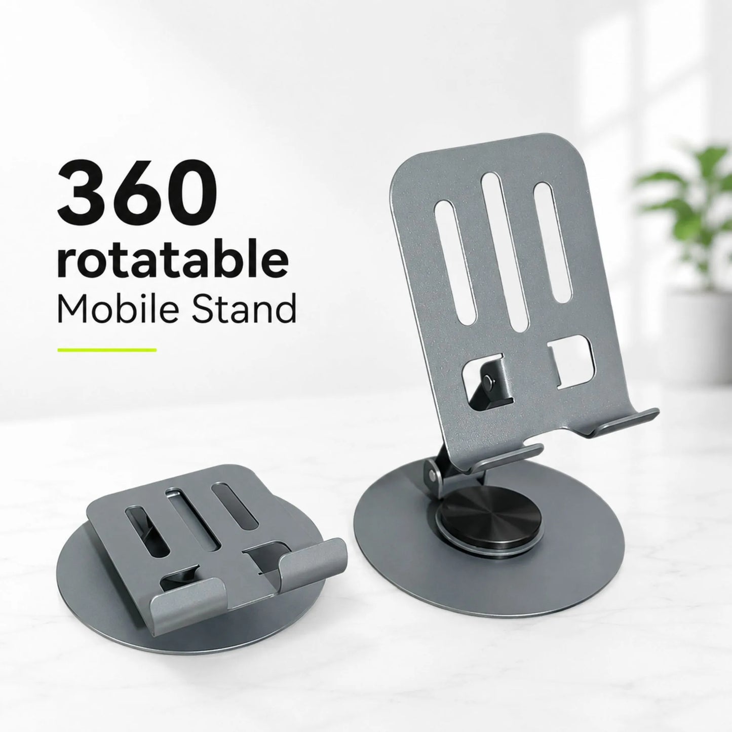 Foldable Phone Stand – 360° Adjustable Desk Holder