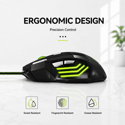 RGB Wired Gaming Mouse – Precision, Speed & Style