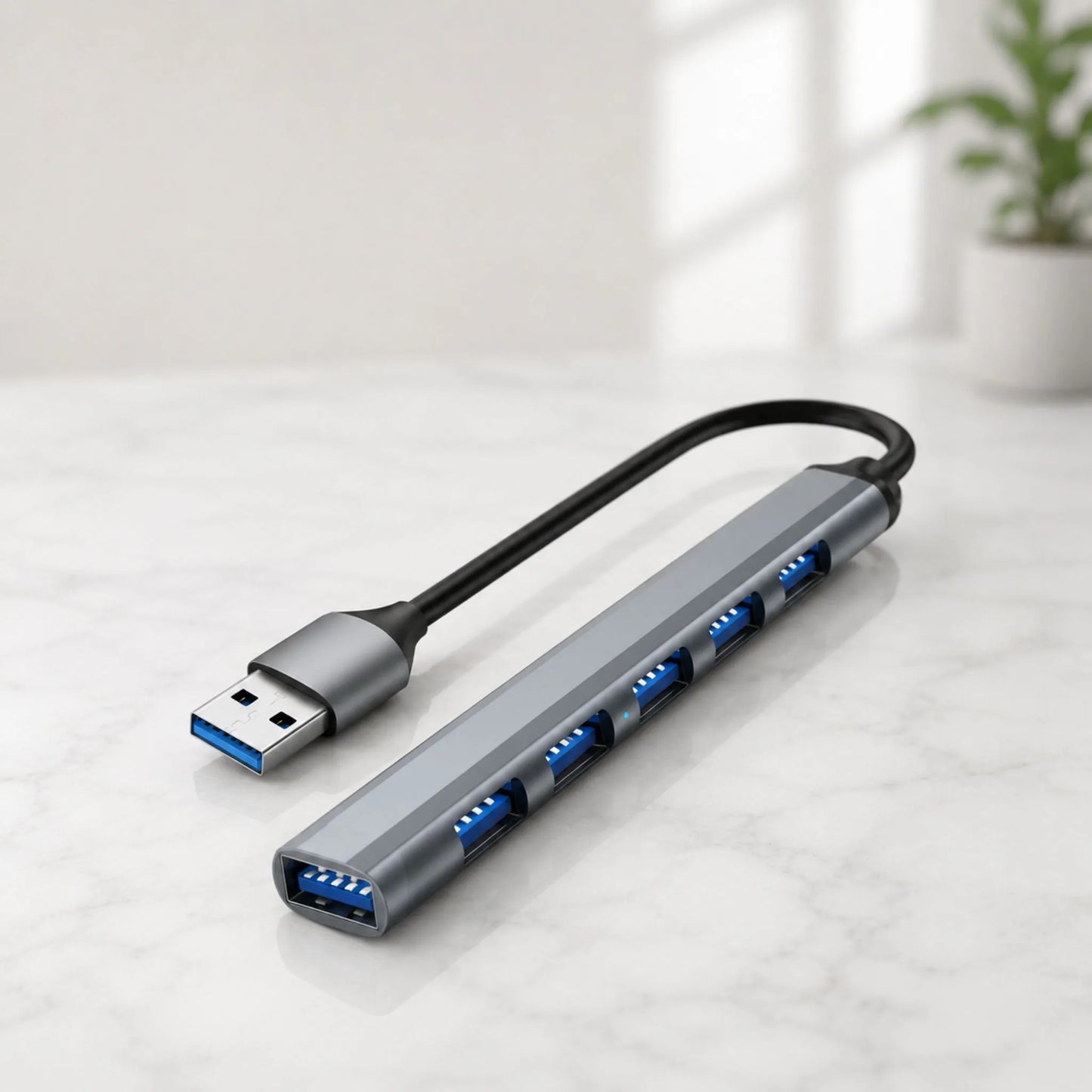 7-in-1 USB Hub with USB 3.0 & USB 2.0 Ports