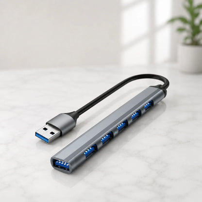 7-in-1 USB Hub with USB 3.0 & USB 2.0 Ports