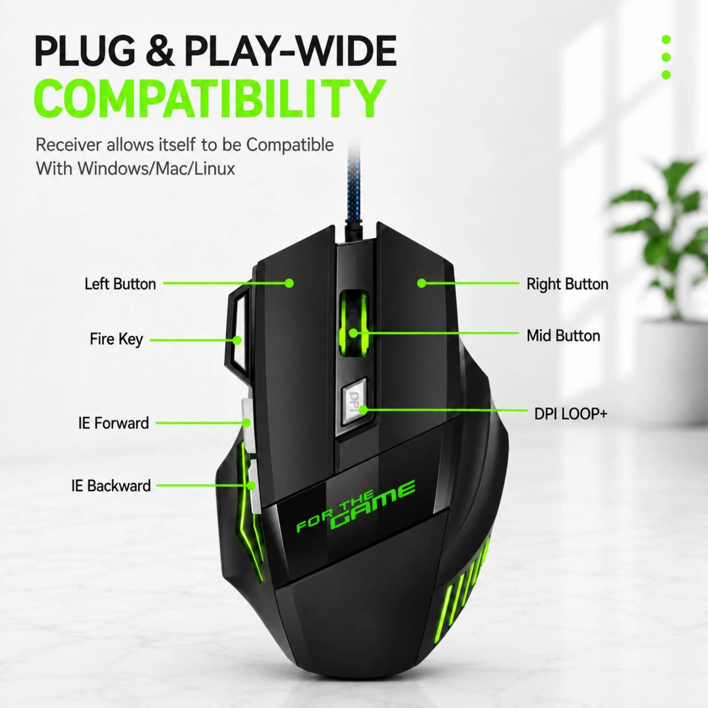 RGB Wired Gaming Mouse – Precision, Speed & Style